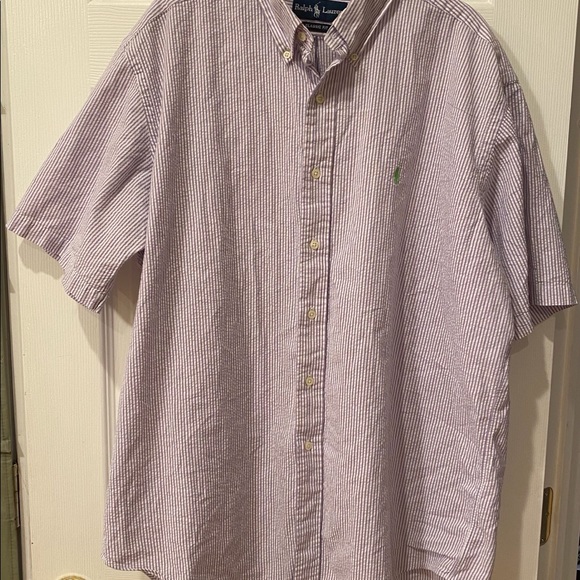 XL Men’s Ralph Lauren Short Sleeved Striped Shirt - Picture 3 of 7